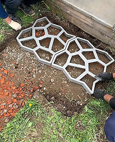 Garden Paving Pavement 24''x24'' (60 x 60 cms) Big Mold Patio Concrete Stone Path DIY Walk Path Way Maker Mould