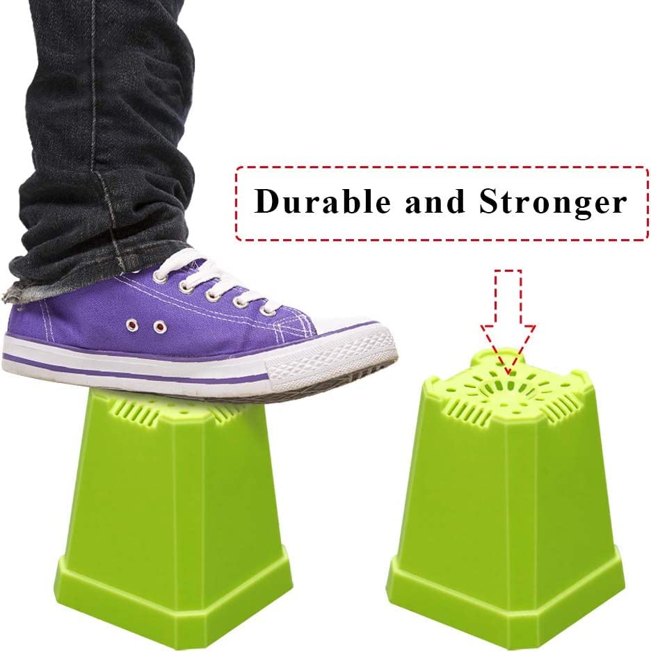 KINGLAKE 12Pcs 7cm Plastic Square Plant Pots with Trays, Thick Seed Seedling Pots, Small Coloured Nursery Flower Pots for Vegetables Cuttings Succulent Cacti Herbs