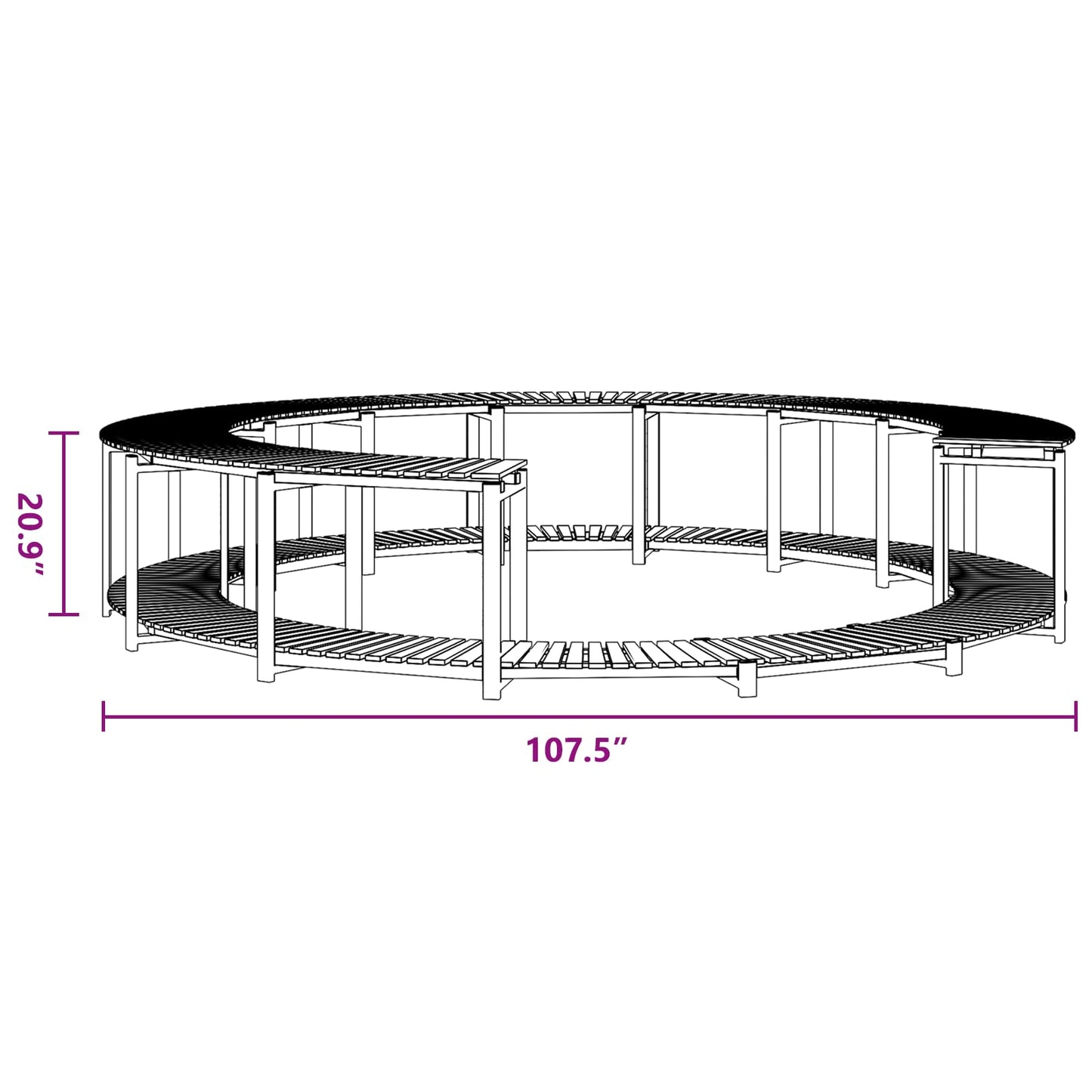 vidaXL Solid Acacia Wood Spa Surround Home Garden Pool Spa Accessory Wooden Spa Family Pool Pond Enclosure Entrance Step Hot Tub Surround