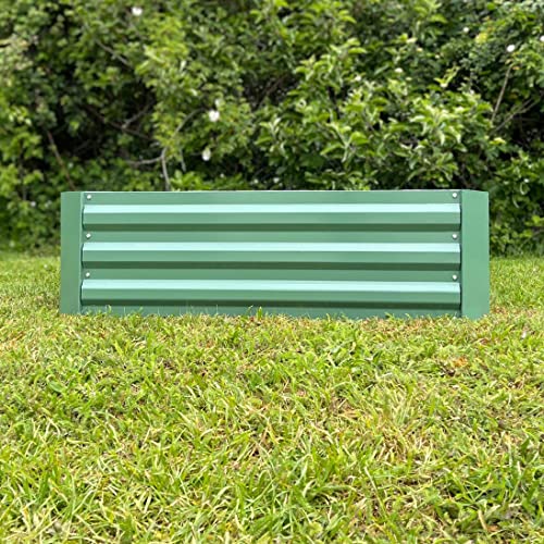 Selections Metal Raised Vegetable Bed in Green (100cm x 100cm x 30cm)