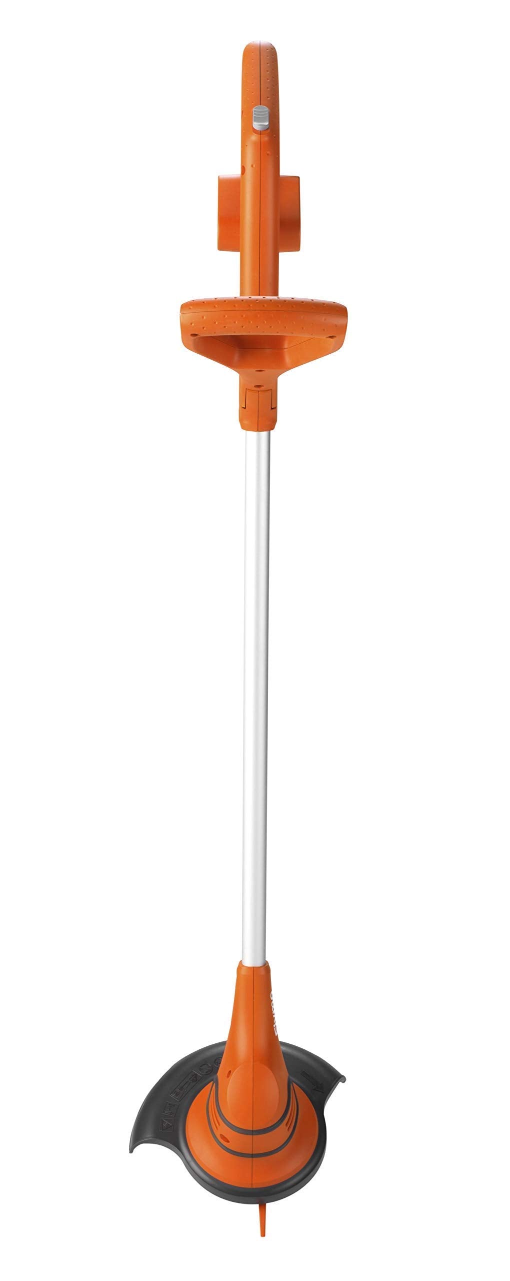 Flymo SimpliTrim Li Cordless Battery Grass Trimmer - Ultra Lightweight 14.4 V Li-Ion Battery Integrated Including Charger), 23 cm Cutting Width, Durable Long Life Blades, Orange and Grey