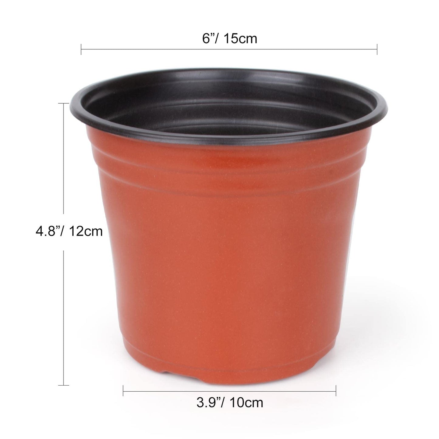 E-KNOW 150 Pcs 15 cm Plastic Plants Nursery Pot/Pots Seedlings Flower Plant Container Seed Starting Pots for Succulents, Seedlings, Cuttings, Transplanting