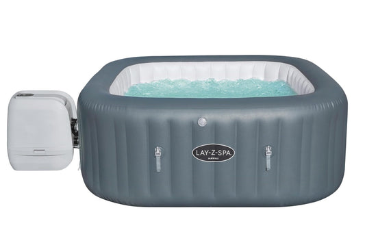 Lay-Z-Spa Hawaii Hot Tub, 8 HydroJet Pro Massage System Inflatable Spa with Freeze Shield Technology and Sociable Square Shape, 4-6 Person