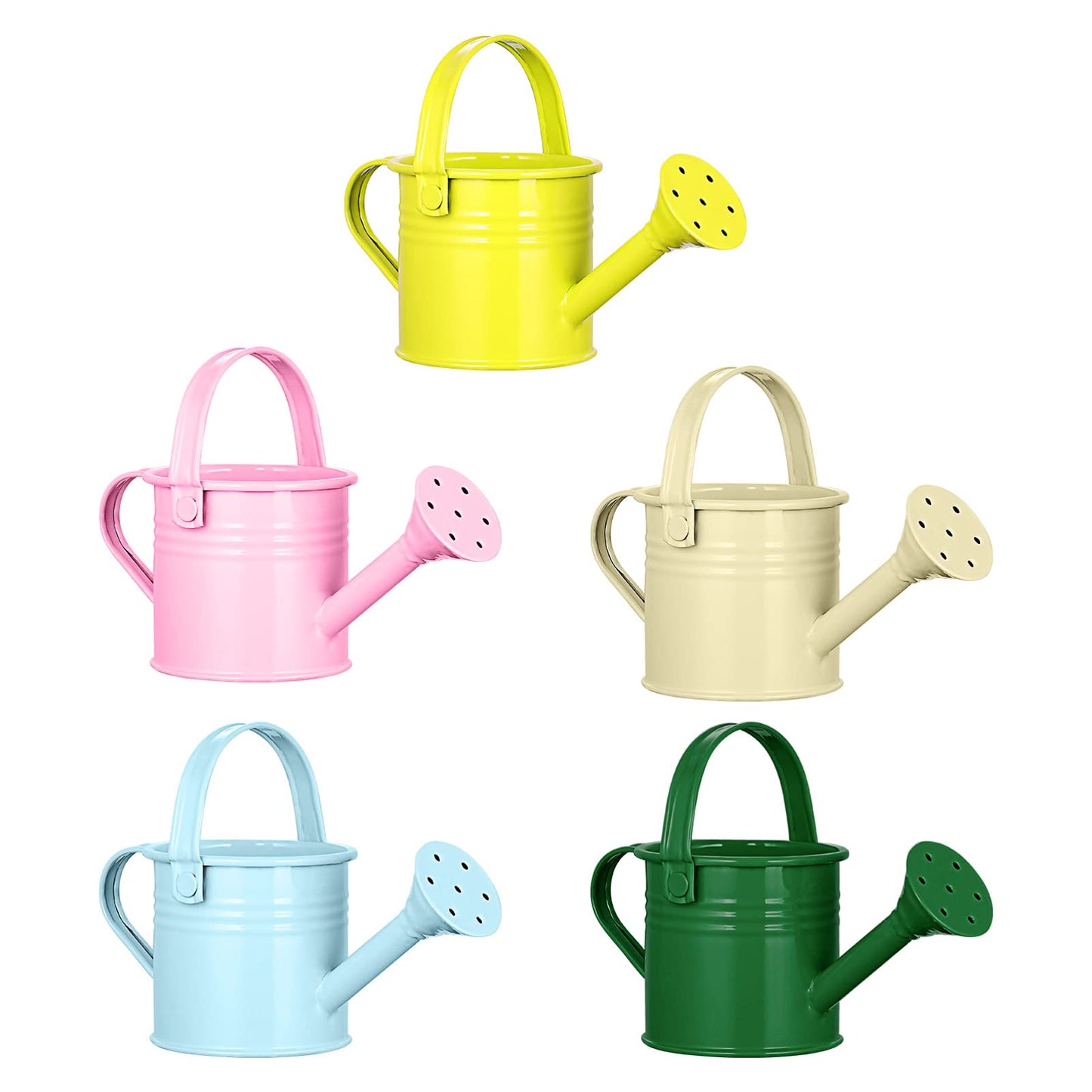 Yardwe Watering Cans Childrens Water Can: Mini Small Kids Water Pots for Outdoor Indoor House Plants 5PCS (Random Color)