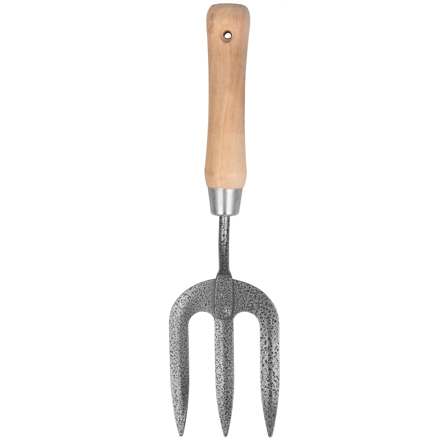 Hardys Garden Hand Fork - Heavy Duty Weed Fork - Carbon Steel Head, Contoured Ash Wood Handle - Lightweight, Durable, Corrosion Resistant Gardening Fork - Epoxy Coated Garden Tool