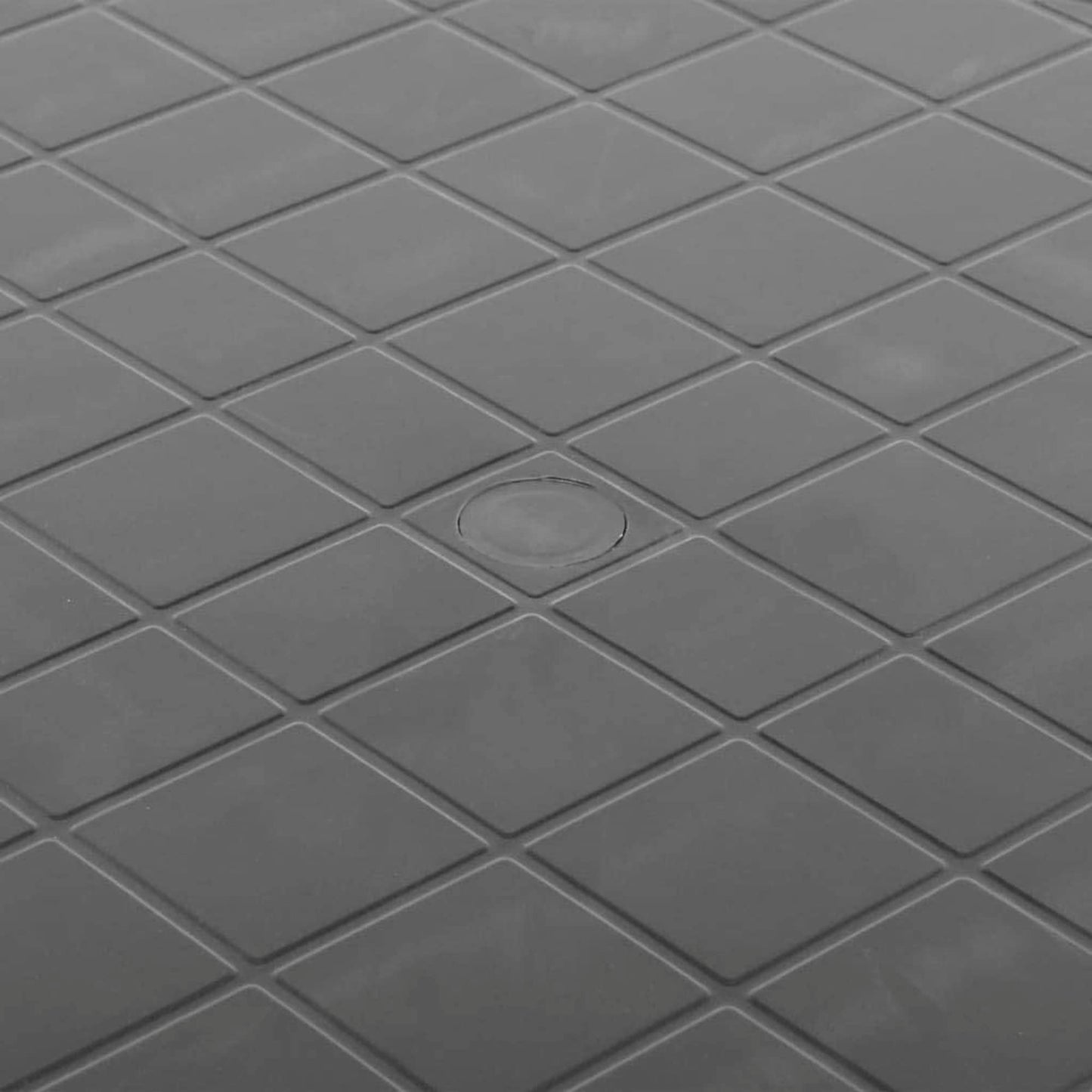 URBNLIVING 90cm Round Black Outdoor Bistro Drinks Table Plastic Garden Patio Dining Furniture Outdoor Side Table