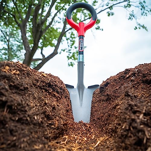 Radius Garden 22411 Root Slayer Mini-Digger Shovel, Red