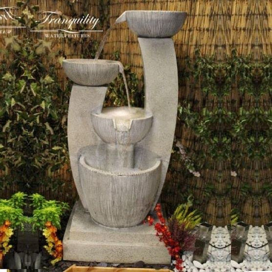 Tranquility Small Venetian Mains Powered Water Feature With Delux Care Kit,Waterfall, Water Fountain, Garden Decoration, Garden Feature