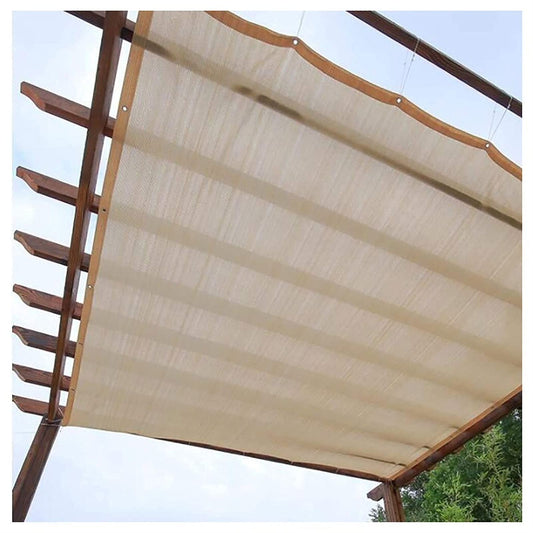 Shade Sail Rectangle 1x1m,2x3m Sun Shade Sail Outdoor Canopy Awning Block Patio and Pergola Cover,Sand color 1m,2m,3m,4m)