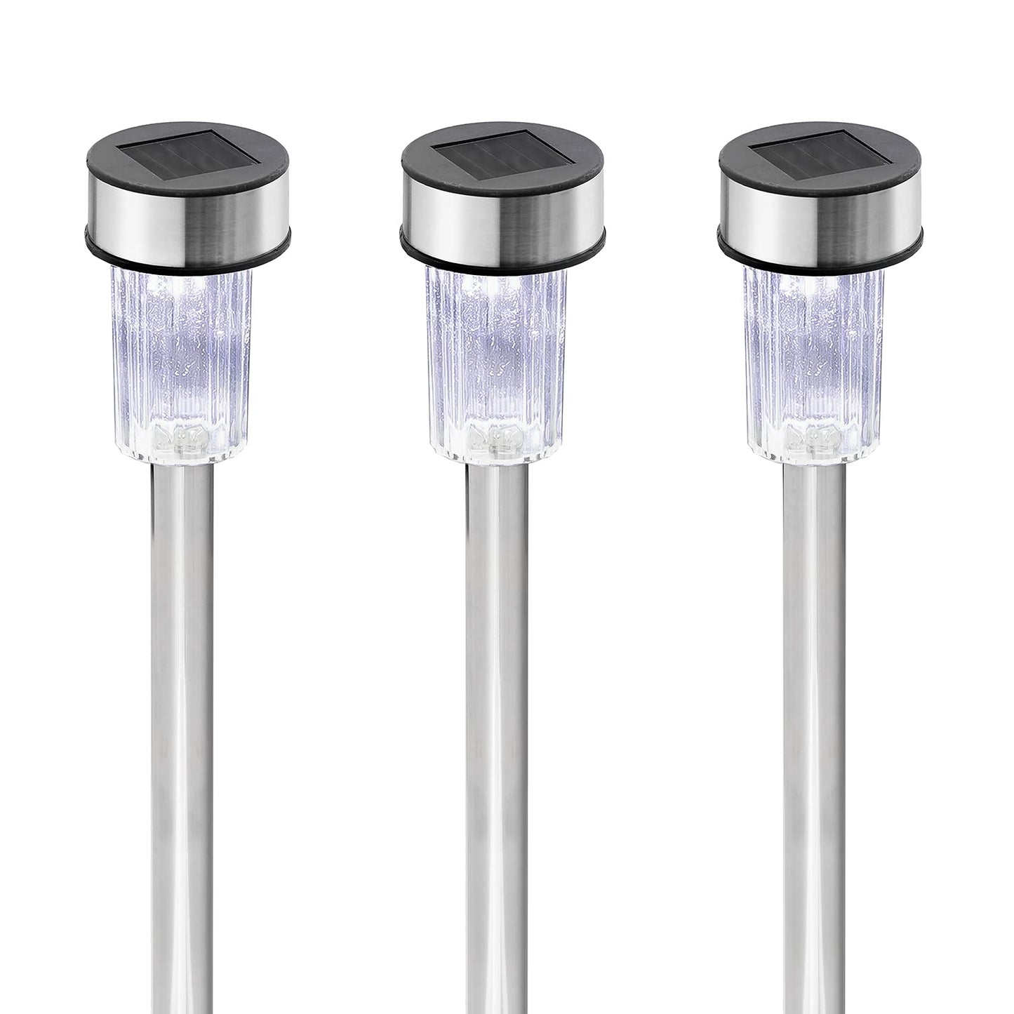 GloBrite 10PC Solar Garden Lights, Garden Stakes, Pathway Lighting | Waterproof Auto On-Off Solar Lights Outdoor Garden, Solar Powered Garden Lights, Solar Lights, Garden Lights, Outdoor Lights