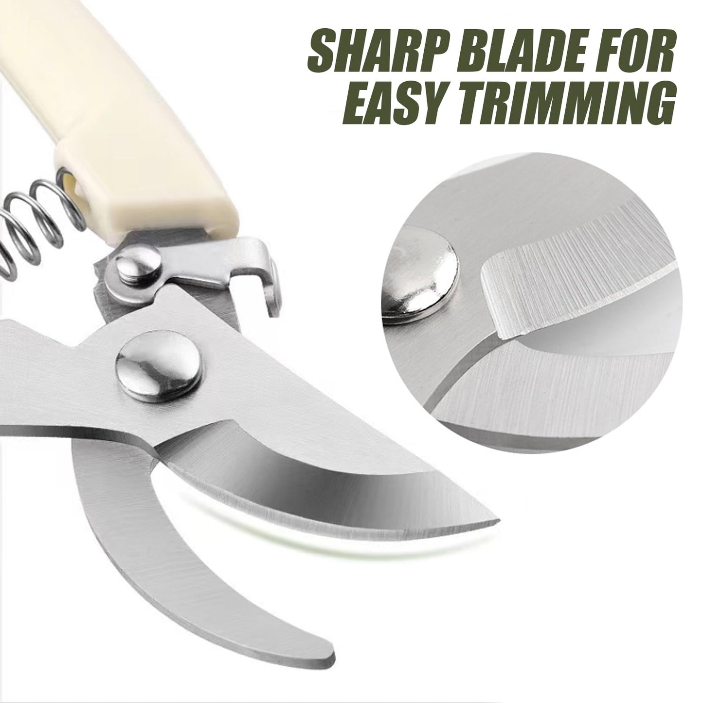 Garden Secateurs Pruning Shears Garden Scissors with Safety Locking Device Hand Pruners Tree Trimmer for Trimming Plants Fruits Picking Hedges and Flowers