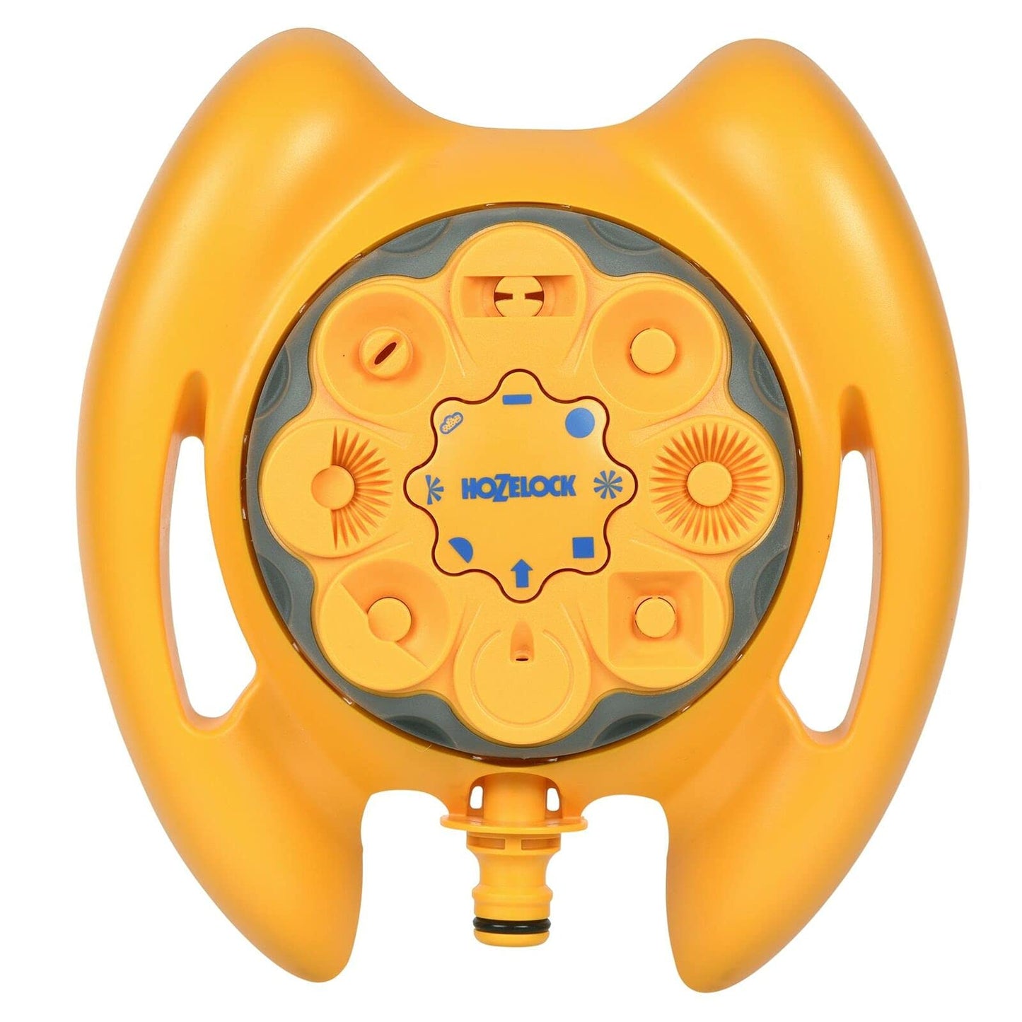 HOZELOCK - Sprinkler Rotating 79 m² : Small-area Base-mounted Spray Sprinkler (ø 10m), Ideal for Small Gardens: 8 Spray Patterns [2515P0000]