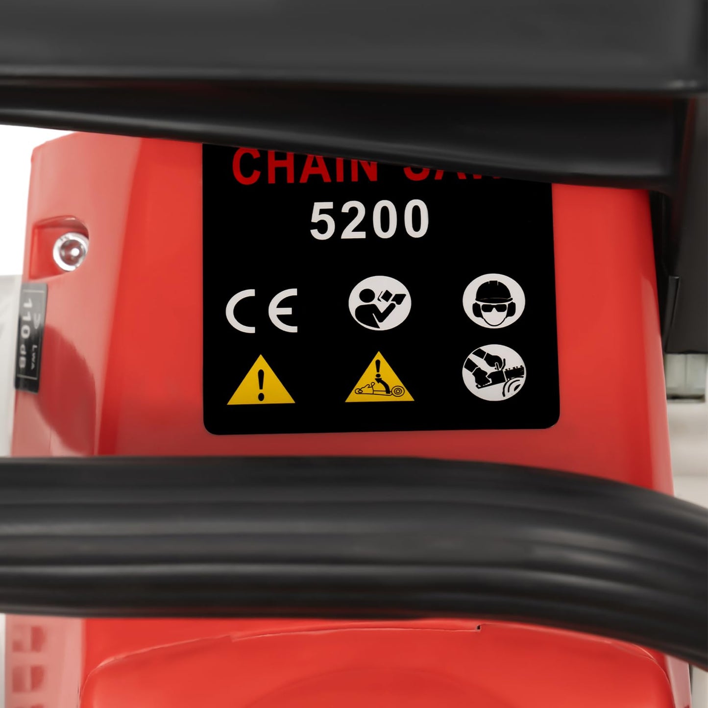 52cc Petrol Chainsaw, 2.0kW 2-Stroke 22 inch Wood Cutting Chainsaw, 7500rpm High-Speed Performance, Manual Pull-Start Handle