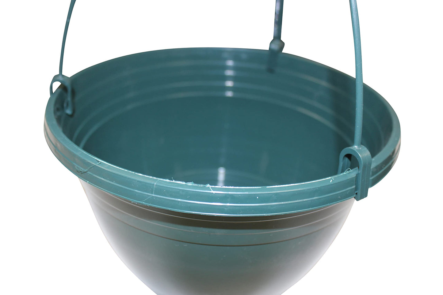 Kingston Tools 2-Pack Hanging Baskets Recycled Plastic Eco-Friendly 50cm Height Green Made in the UK Outdoors or Indoors Plants and Flowers