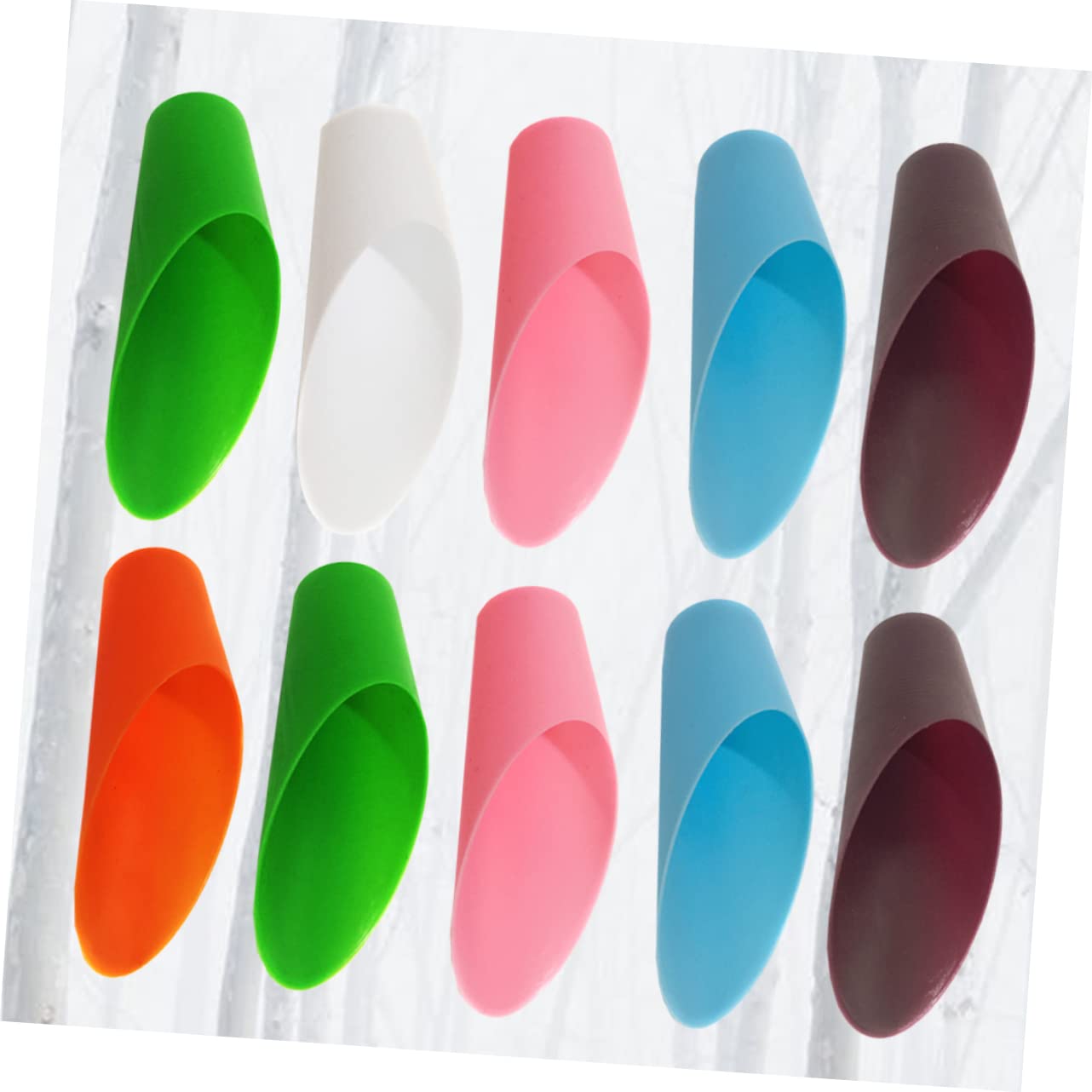 POPETPOP 10pcs Garden Trowel Set Miniature Soil Scoop for Outdoor Planting Small Trowel Remover Garden Tools for Mulch Potting Random Color