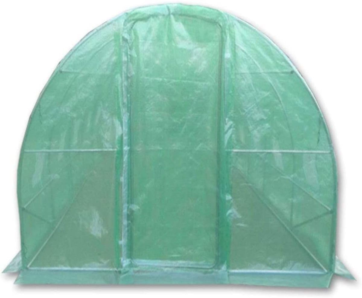 6m x 3m polytunnel with door and rear access door with free heavy duty anchor Kit x 2 and 3 rolls of hots psot tape worth 50 pounds
