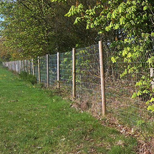 True Products 5 Pack - 1.5m (5ft) x 50mm Machined Round Wooden Treated Fence Posts Stakes Wood Fencing