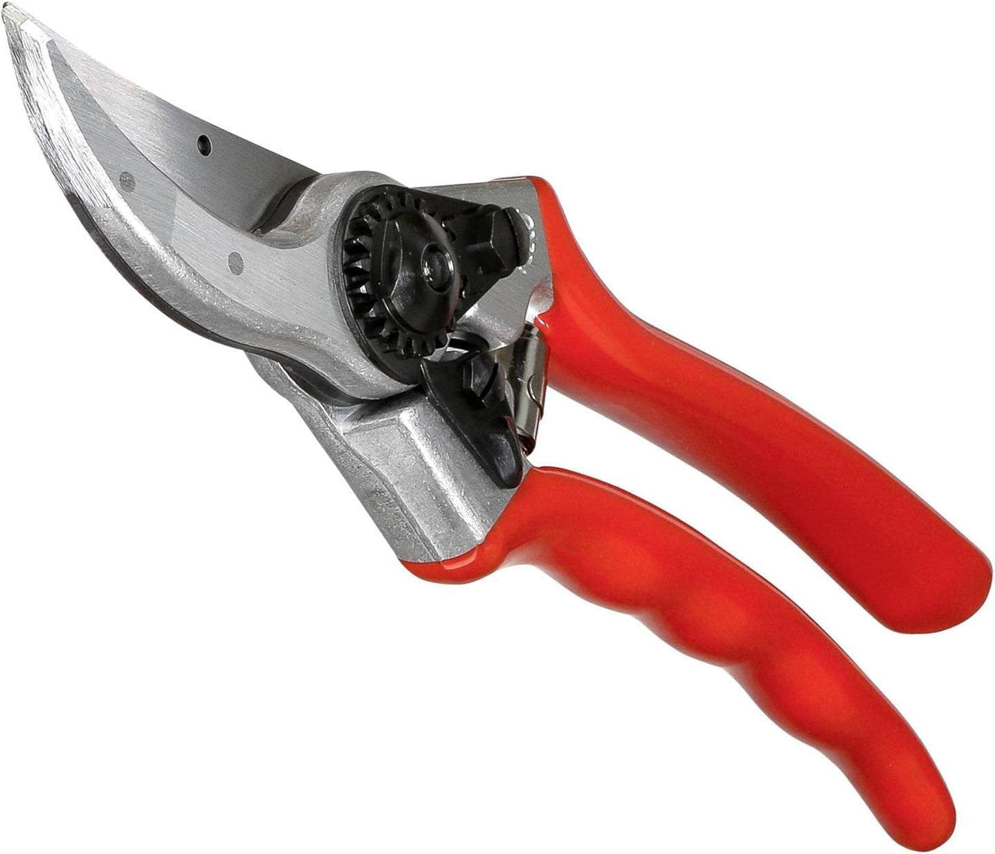 FELCO 2 Pruning Shears – 25 mm Cutting Diameter, for Large Hands, 215 mm Length, with Sap Groove, Ergonomic Handles, Red