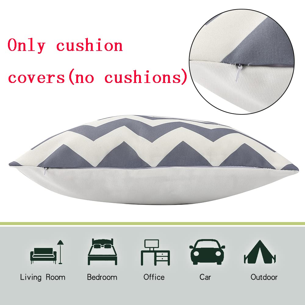 Outdoor Cushions Cover Waterproof, Outdoor Bench Seat Cushions Waterproof, Tropical Plants Waterproof Cushion Cover, Waterproof Throw Pillow Covers for Patio Garden Blench Living Room Sofa - 45 x 45cm