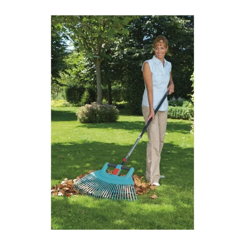 GARDENA Combisystem plastic Sweep XXL vario: The extra wide garden rake for raking leaves and garden waste, working width 77 cm, suitable for all cs-stems (3107-20)