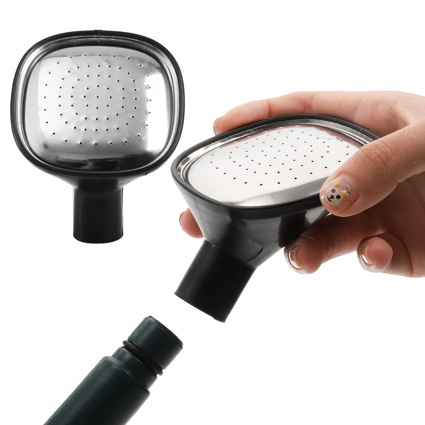 ZOOFOX Green 1 Gallon Plastic Watering Can with Detachable Sprinkler Head for Indoor, Outdoor, and Garden Plants