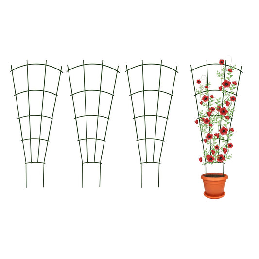 4 Pack 40cm/16 inch Plant Climbing Garden Trellis: Indoor Plant Trellis for Houseplant Climbing Outdoor Garden Trellis for Climbing Plants Backyard Flowers Vines