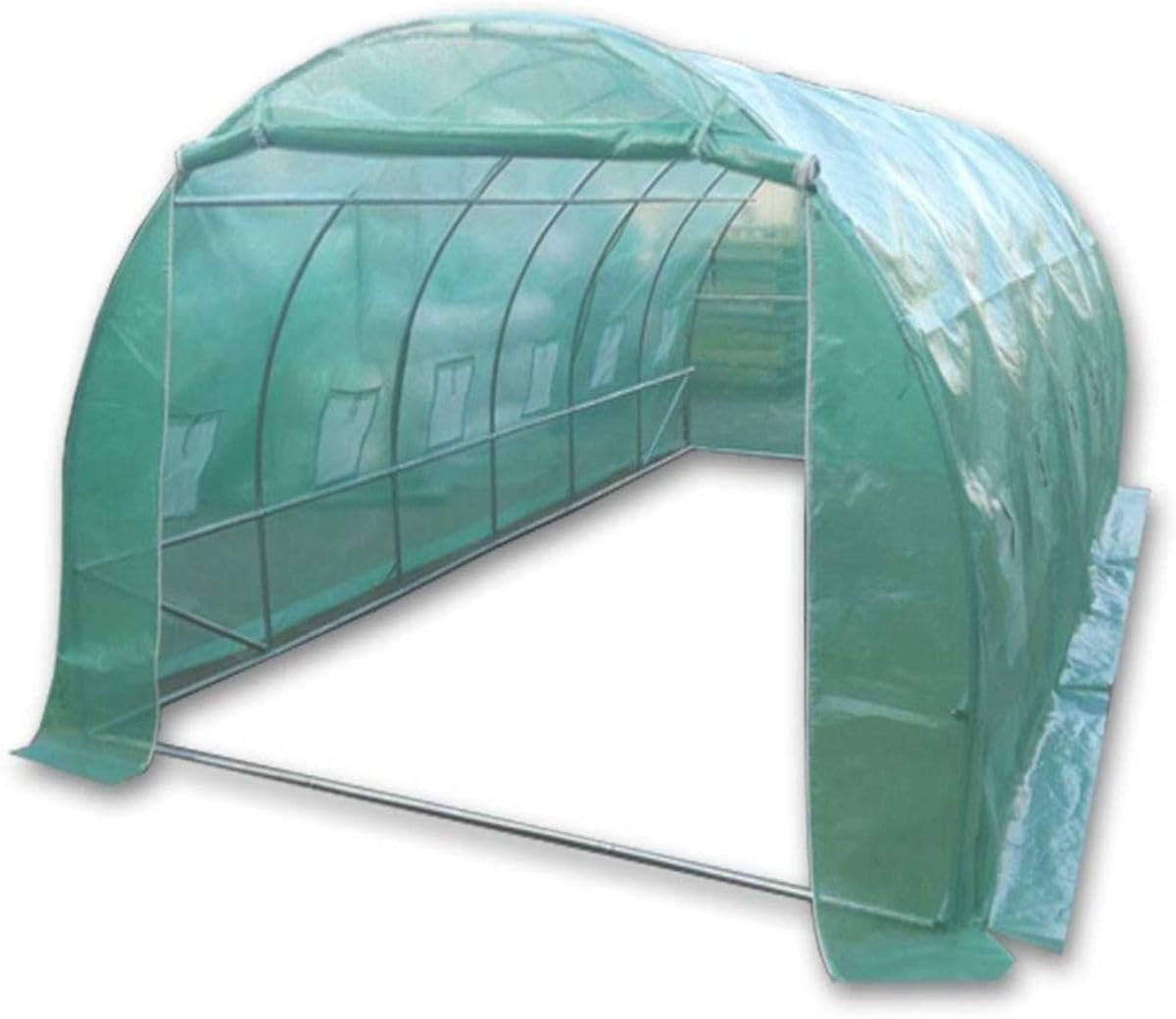 6m x 3m polytunnel with door and rear access door with free heavy duty anchor Kit x 2 and 3 rolls of hots psot tape worth 50 pounds