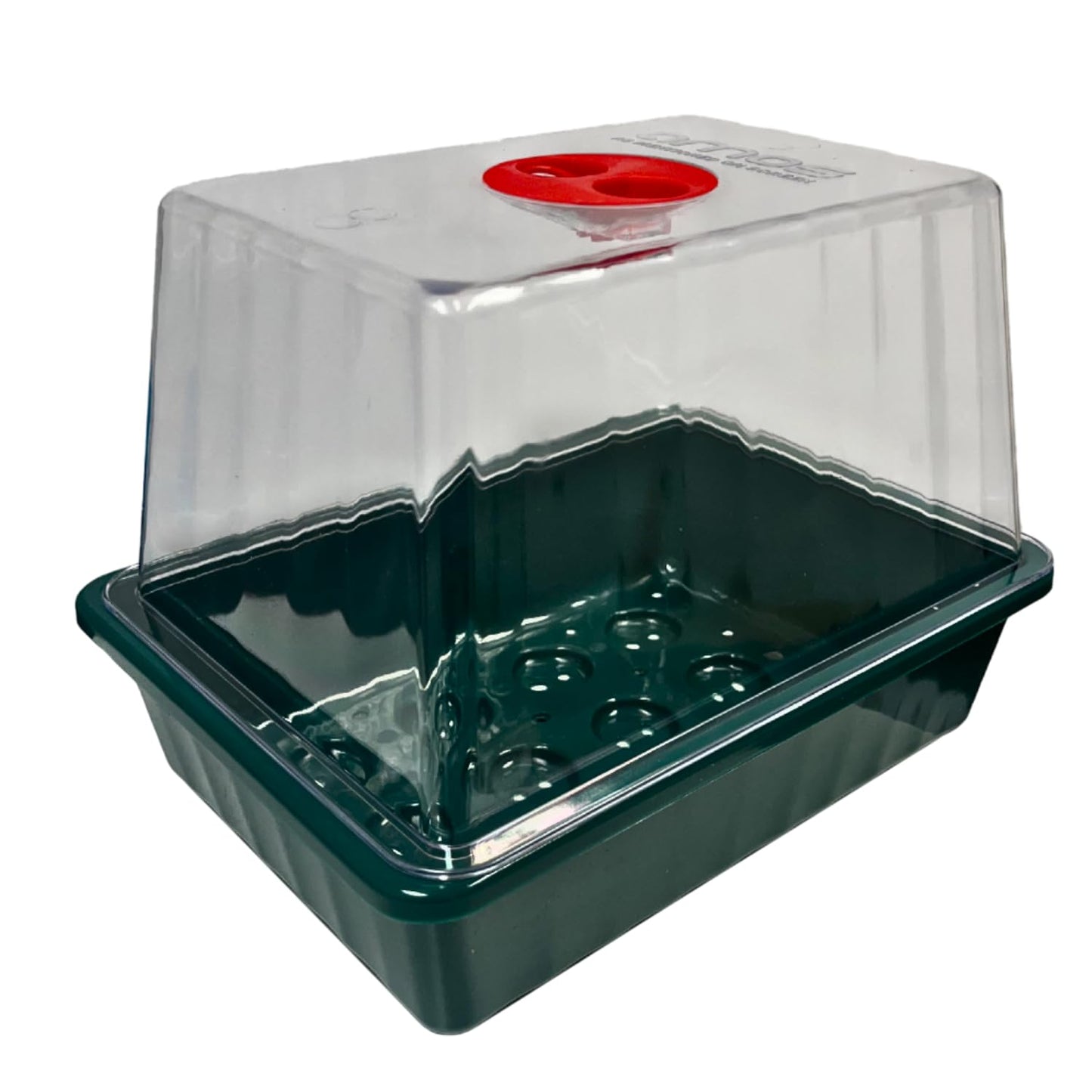 AMOS Eezy Grow Trio Propagator – Heated Electric Seed Starter for Faster Germination & Healthy Plant Growth Indoor Greenhouse with Humidity Control Ideal for Herbs, Flowers & Vegetables