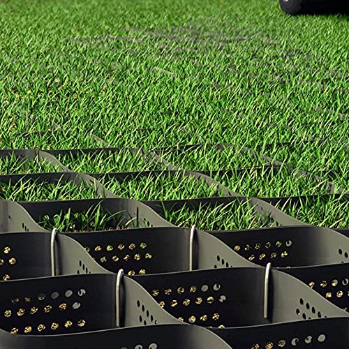 Honeycomb Ground Grid for Driveway/Landscape Grass Pavers Geogrid Stabilizer for Slope/Yard/Walkways/Parking 5m x 10m Size (16.5ft x 33ft) Heavy Duty Eco Friendly Permeable Paving System