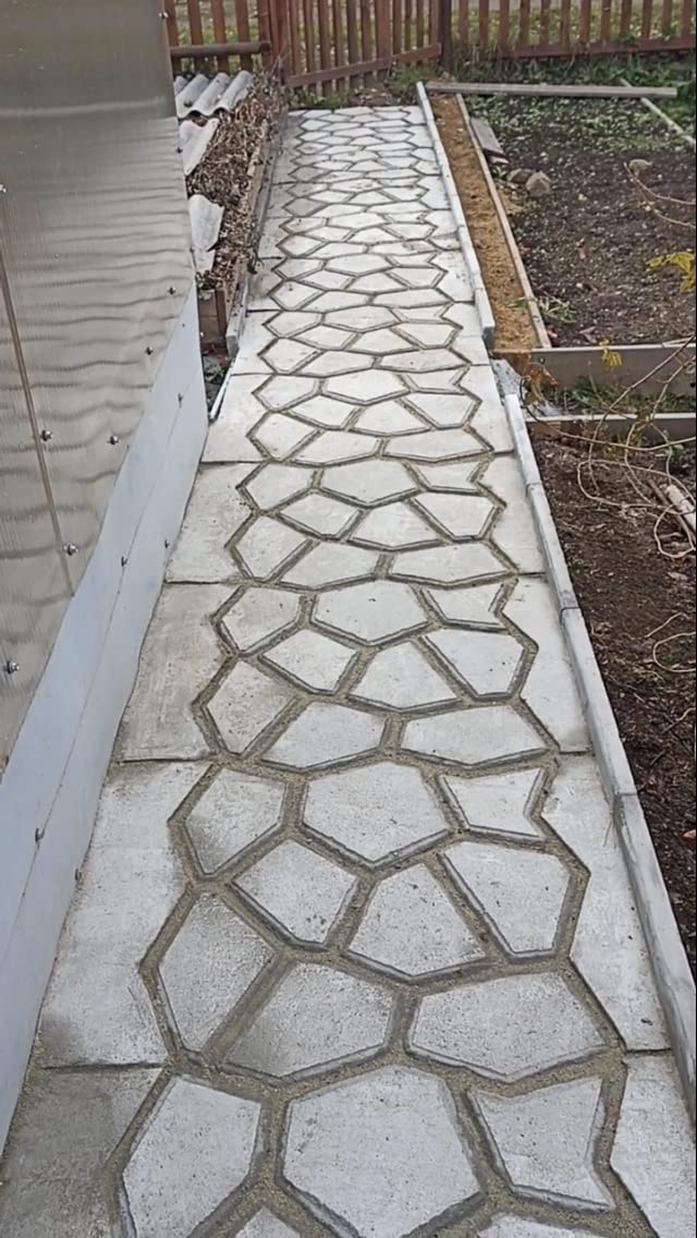 Garden Paving Pavement 24''x24'' (60 x 60 cms) Big Mold Patio Concrete Stone Path DIY Walk Path Way Maker Mould