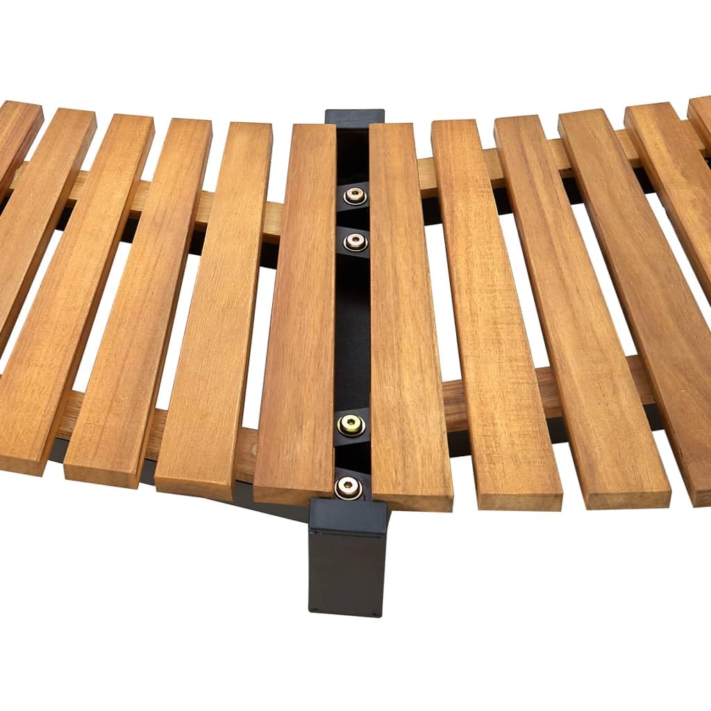 vidaXL Solid Acacia Wood Spa Surround Home Garden Pool Spa Accessory Wooden Spa Family Pool Pond Enclosure Entrance Step Hot Tub Surround