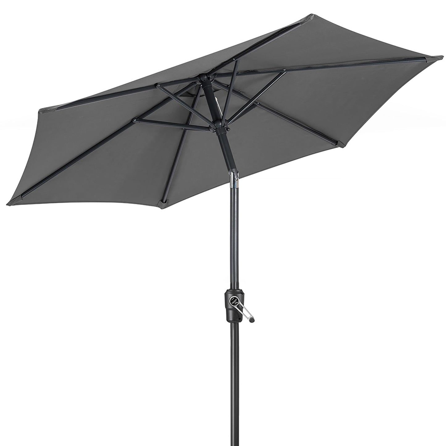 CHRISTOW Tilting Garden Parasol Umbrella UV Protective Polyester Canopy With Crank Handle