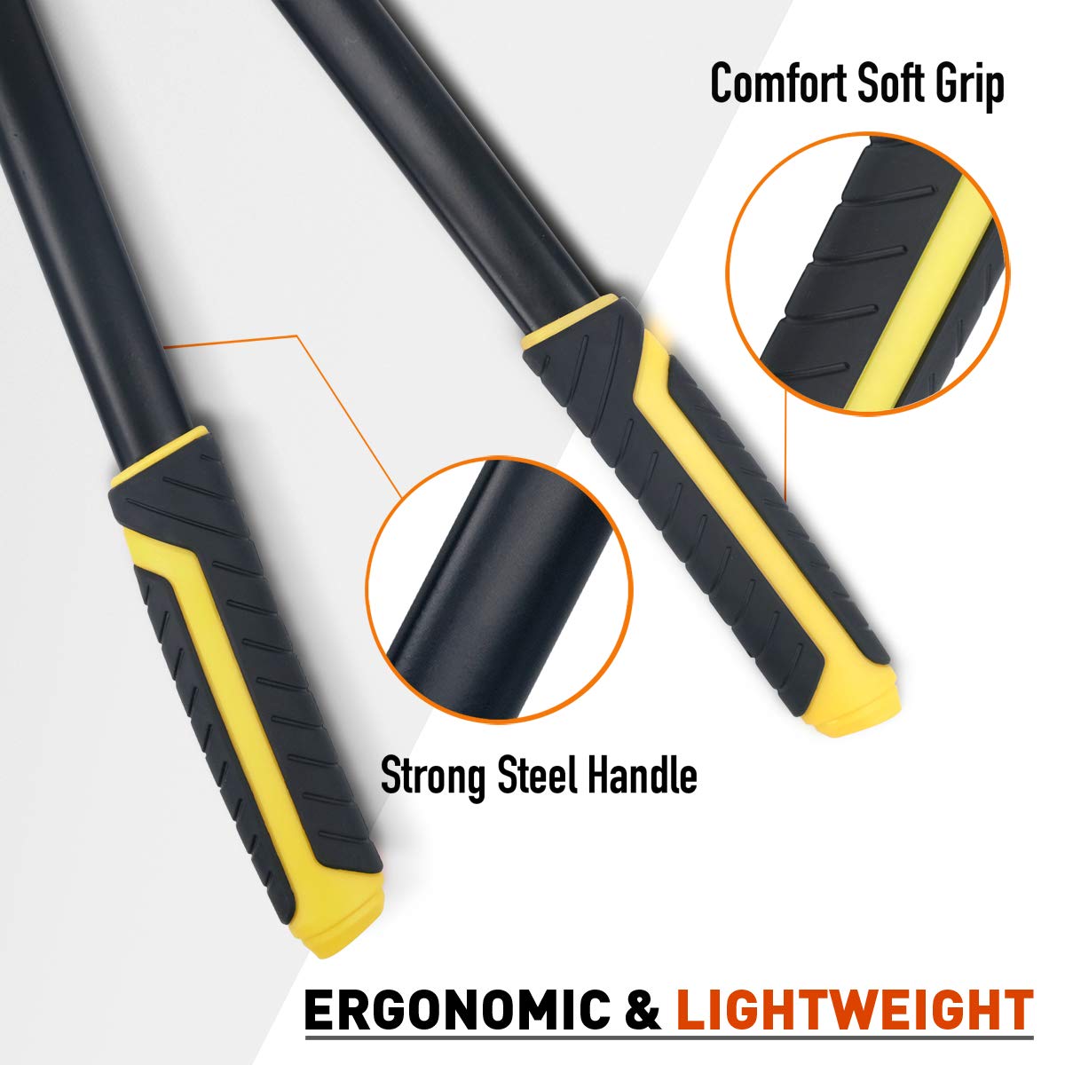 Jardineer Anvil Loppers Shears - Loppers for Gardening Heavy Duty with Pruning Shears & Spare Blade, Effortless Pruning Tree Loppers,Long-Lever Branch Cutters and Tree Trimmer