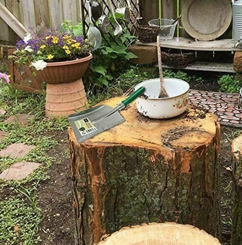 MAXPERKX Metal Hand Shovel Garden Dust Pan Coal Leaves Indoor Outdoor Multipurpose UK Ash PAN Spade Scoop Fireside