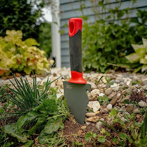 Radius Garden Root Slayer Carbon Steel Hand Shovel, Red, Trowel