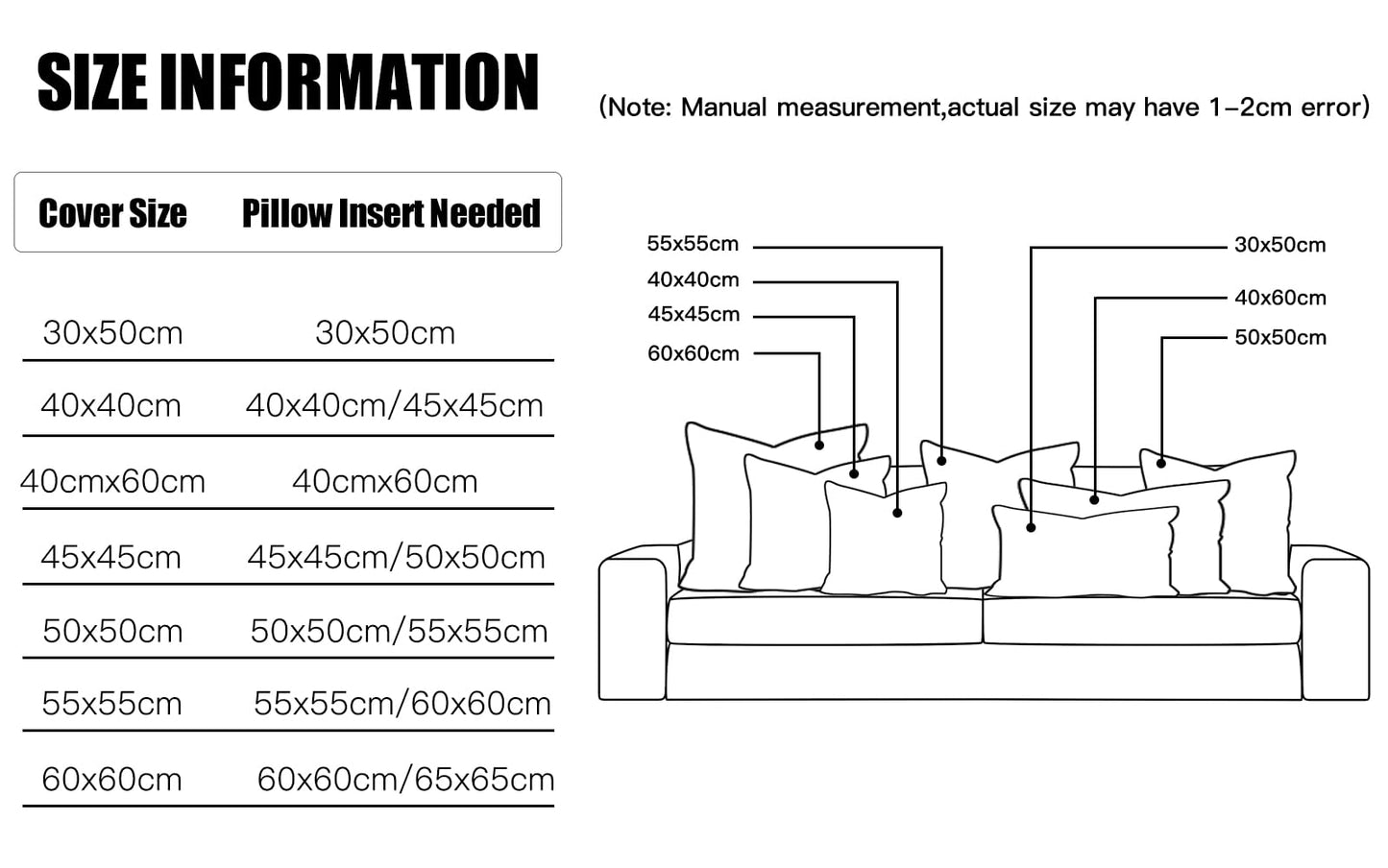 JOTOM Outdoor Cushion Inserts 45x45cm Waterproof Premium Cushion Inner Pads 18"x18" Pillow Filling Set of 4 Decorative Square Pillow Inserts Sofa Pillow Stuffer Patio Garden Blench Couch Bed Cushions