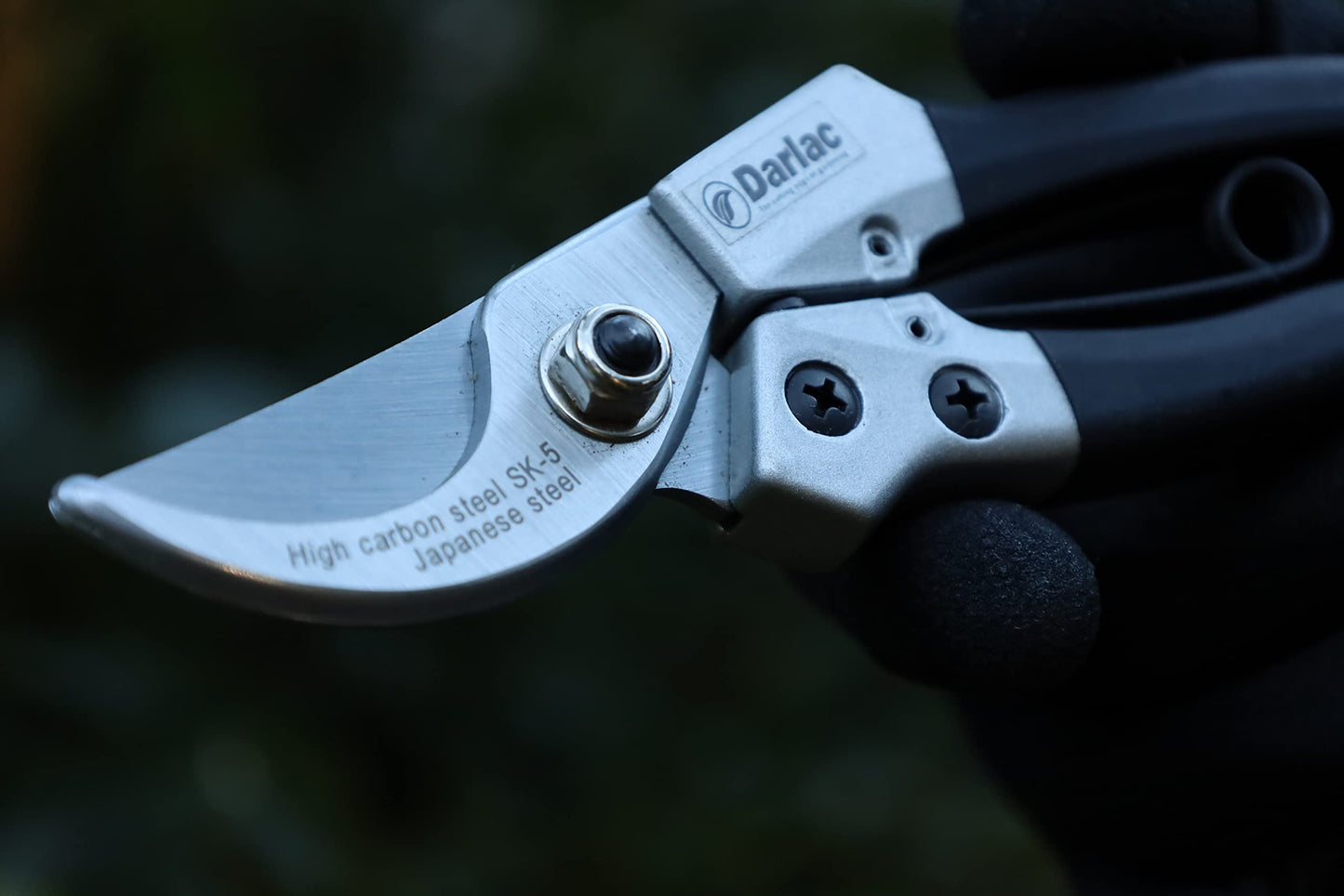 Darlac Compact Secateurs- Razor-Sharp Bypass Pruners for General Pruning - 16mm - Lightweight Ideal for Fine Or Delicate Pruning and Small or Medium Hands - SK5 High Carbon Japanese Steel
