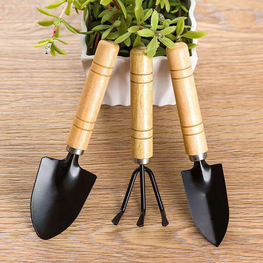 Mini Garden Tool Set 3 Pcs Hand Planting Tools Small Shovel/Rake/Spade Succulent Tools for Gardening Life Kids Indoor Small Plants Mini Medium Plant Tool Succulent Kit