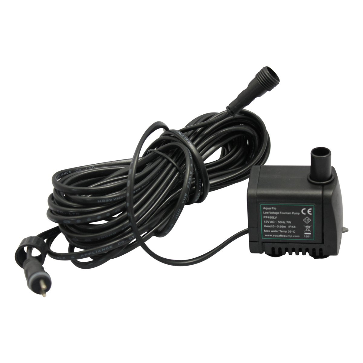 450 LPH Replacement Water Feature Pump with Light Offshoot Low Voltage