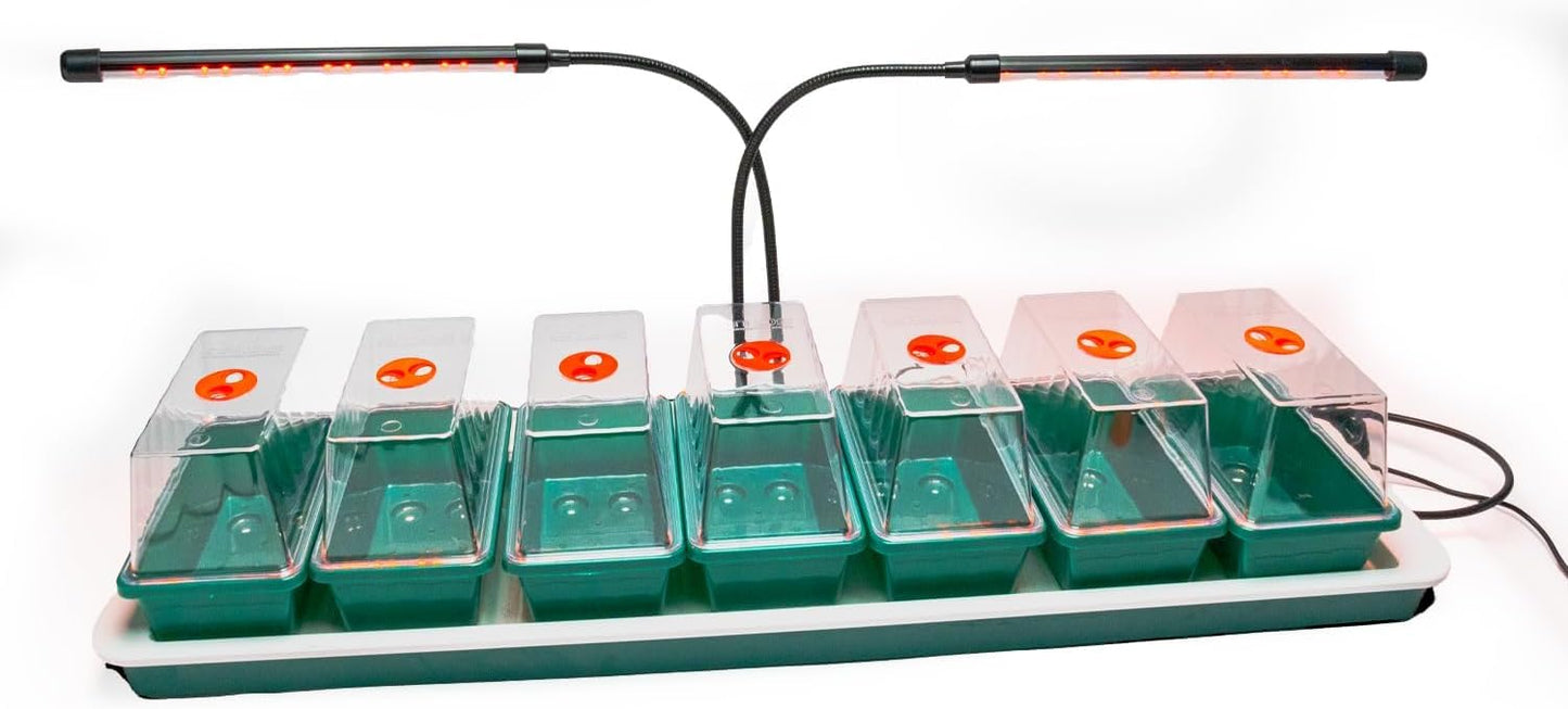 Eezy Grow 7 Electric Heated Propagator – Indoor Seed Starter Kit for Faster Germination & Healthy Root Growth Ideal for Herbs, Vegetables & Cuttings Compact Greenhouse with UV Light Compatibility