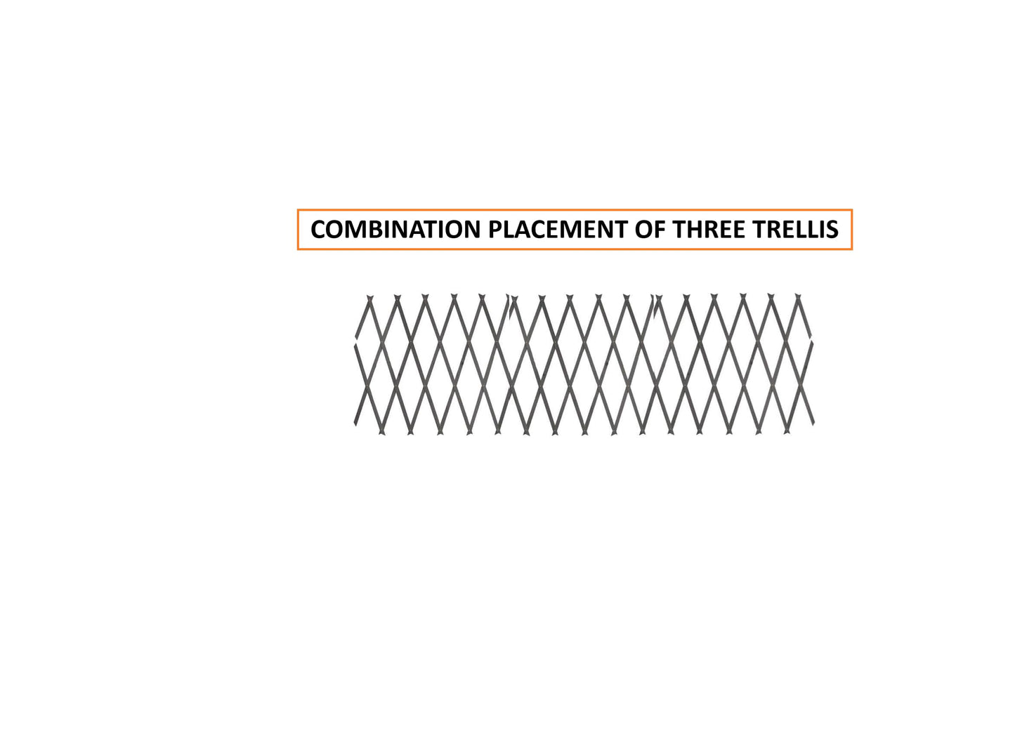 kanta 3 x Garden Trellis Expandable Wooden Plant Support 150cm x 60cm colour shades may vary.