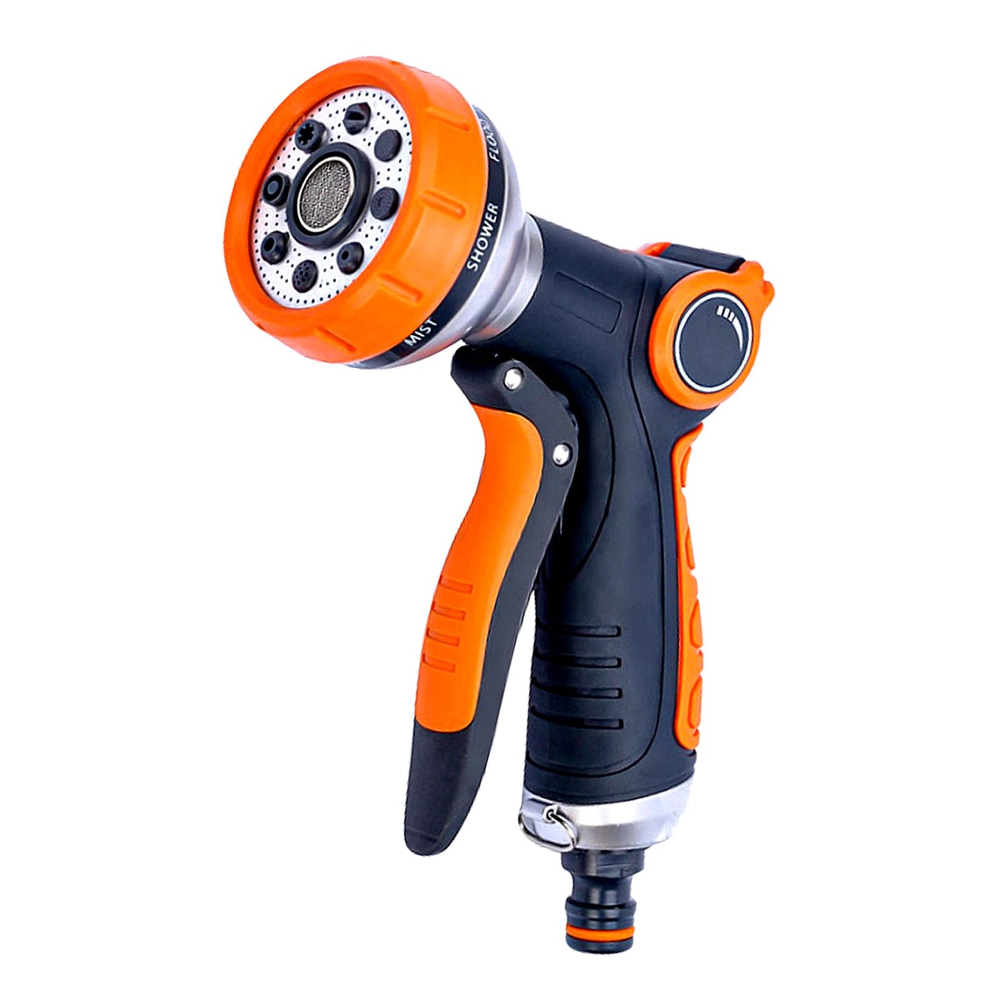 RnCop Garden Hose Spray Gun, 8 Adjustable Patterns High-Pressure Hose Nozzle, Water Flow Control, Perfect for Plants, Lawns, Cars, Bikes, and Pets Bathing