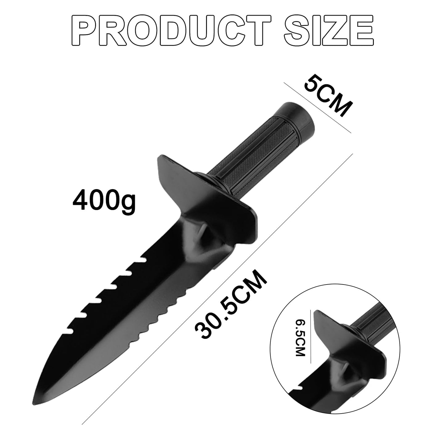 Garden Trowel with Gloves - Heavy Duty Spades for Gardening, Garden Spade for digging, Camping Shovel, Small Mini Hand Shovel, Metal Detecting Spade, Survival Outdoor Digging Tools Accessories