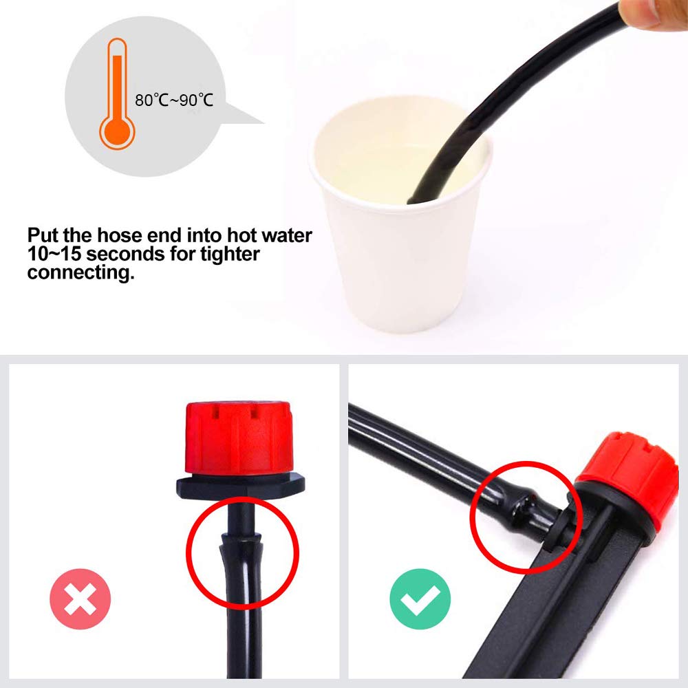 Auto Plant Watering System, MSDADA 82 FT Drip Irrigation System, Garden Irrigation System Kit, Holiday Water Irrigation Control System, Drip Feed Self Watering Systems for Outdoor Plants Greenhouse