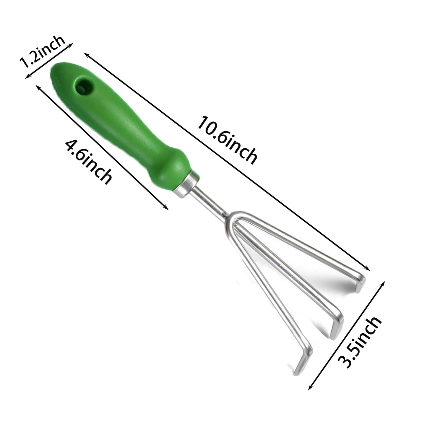 Sturdy Cultivator hand rake Rust Resistant Ergonomic Grip Perfect Tool For Gardening, Weeding, Transplanting And Digging In Garden Beds