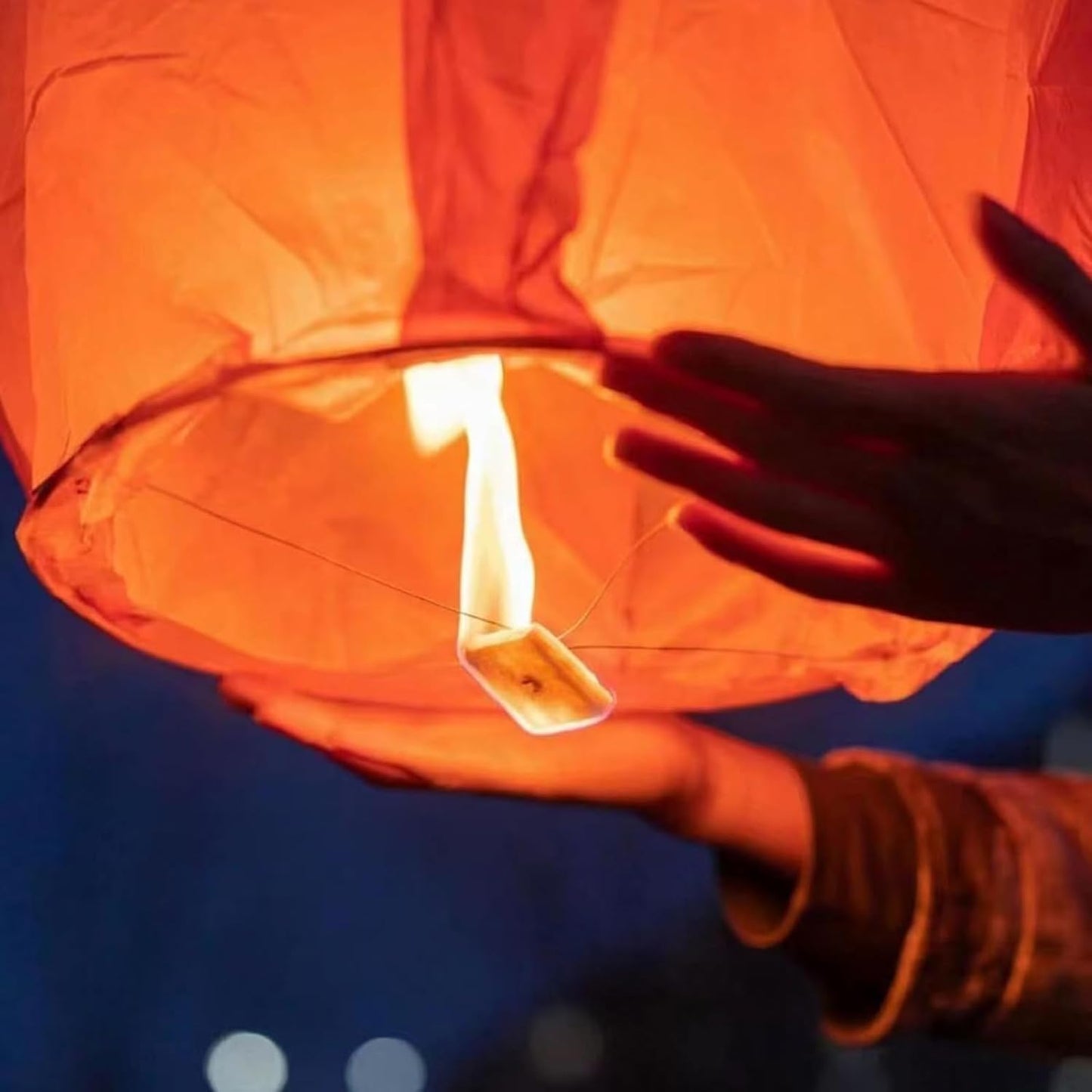 Sky Chinese Lanterns 10Pack Sky Lanterns to Release in Memory Love Color Large Memorial Paper Lanterns Birthday Wedding Funeral Christmas to Make Wishes (Red Heart)