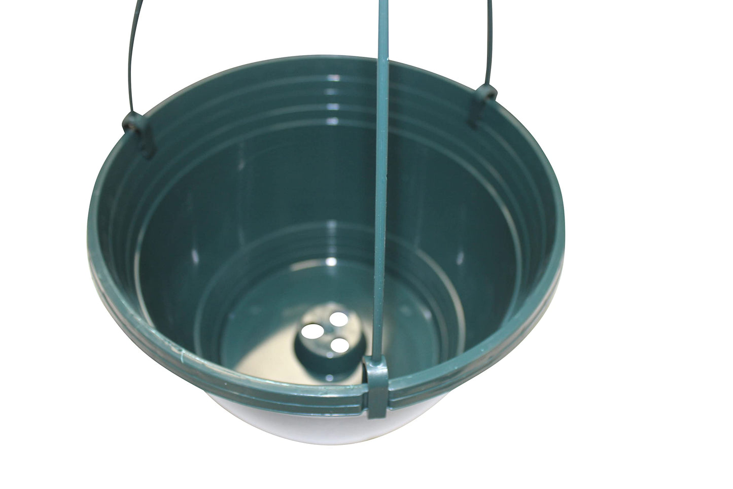 Kingston Tools 2-Pack Hanging Baskets Recycled Plastic Eco-Friendly 50cm Height Green Made in the UK Outdoors or Indoors Plants and Flowers