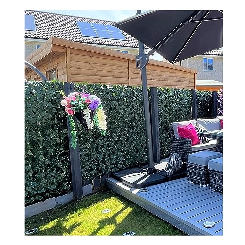 Best Artificial English Ivy Leaf Screening Roll 3m x 1m Privacy Hedging Wall Landscaping Garden Fence **UV Fade Protected** (1)