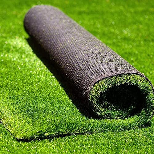 MYOYAY Artificial Grass Turf 10m x 1m Fake Lawn Astro Turf Pile High Artificial Grass Cheap Astro Garden Lawn Realistic Synthetic Grass Turf Lawn Mat with Drainage Holes for Pet Patio Garden Landscape