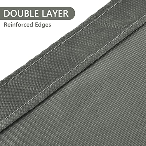 OFFCUP Sun Shade Sail, 2m x 3m Rectangle Awning Canopy, 160gsm Waterproof Shade Sail Garden Sun Sail Patio Canopy 95% UV Block with Free Rope, for Outdoors, Garden, Patio, Yard, Party (Grey)